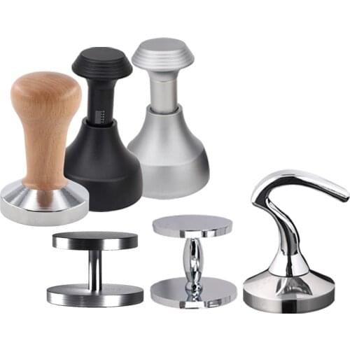 51/54/58MM Stainless Steel Coffee Tamper Tools Grinder Press Beans Handle Coffee Powder Espresso Coffee Machines Press Grind
