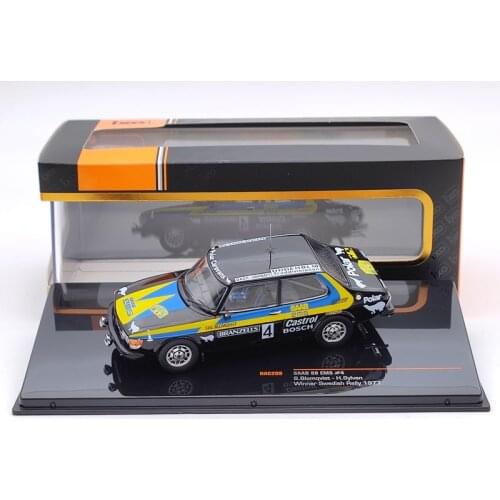 IXO 1:43 For SAAB 99 EMS #4 S.Blomqvist-H.Sylvan Winner Swedish Rally 1977 RAC299 Diecast Models Car Limited Collection Toys