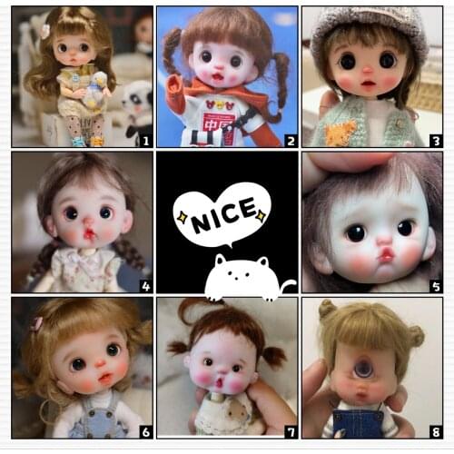 OB11 Handmade Doll Customization Mini Clay Selling Nude Doll Not including clothes, wigs,shoes
