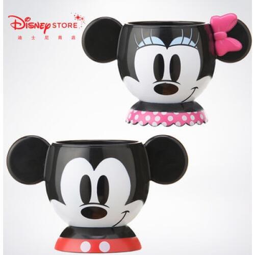 Disney Fashion Mickey Minnie Kid ABS Plastic Water Cup Cartoon Creative 2021 New Coffee Milk Cup With ar Child Birthday Gifts