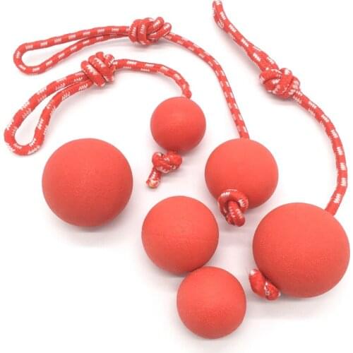 Pet Tooth Cleaning Chew Balls Large Dogs Toy Rubber Molar Teeth Bite Train Solid Ball Bite-resistant Elastic Non-toxic Dog Balls