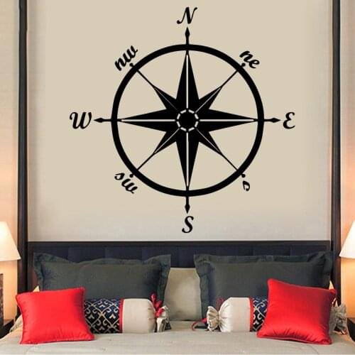 ART Compass Wall Stickers For Home Decal For Car Decal Living Room Home Decoration Wall Sticker bedroom decor