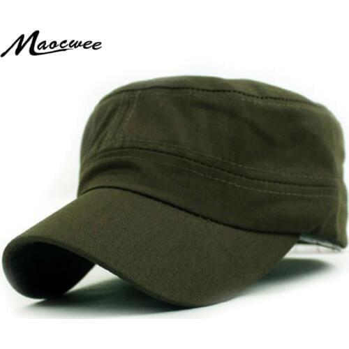 2017New Brand Women and Man Military Cap Snapback Bone Hats Canvas Solid Unisex Lace Decoration Summer Spring Autumn Army Cap