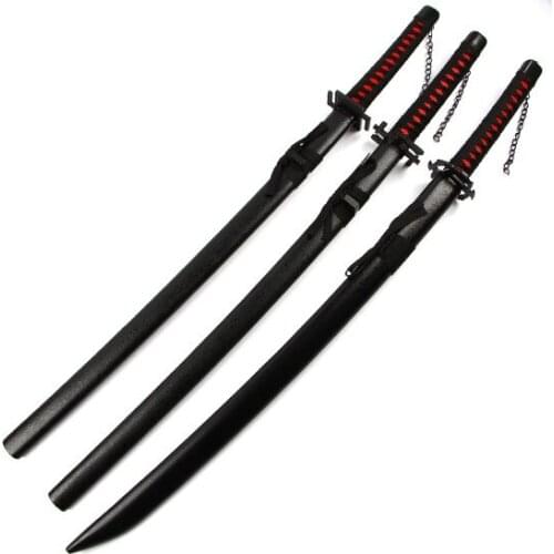 Bleach Kurosaki Ichigo Katana Anime Cosplay Wooden Sword Knife Blade Weapon Cosplay Props for Halloween Carnival Party Events