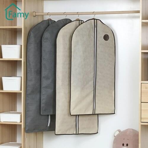 Hanging Garment Bags Clothes Dust Cover Suit Jacket Shirt Storage Garment Cover Wardrobe Storage Household Storage Products
