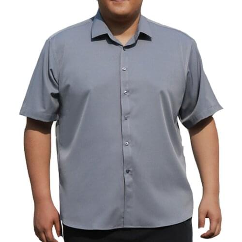 Summer business shirt men 10XL Bust 168cm 5XL 6XL 7XL 8XL 9XL Plus size men shirt