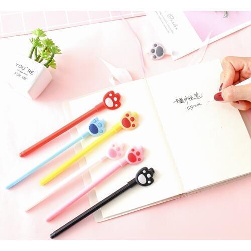 35 pcs/lot Cute Cat claw Gel Pen Cute 0.5 mm black ink Signature pens for writing office school supplies stationery gift