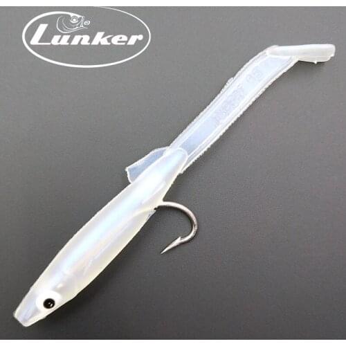 Lunker sabiki rig soft 8cm trolling bait lure saltwater fishing hooks