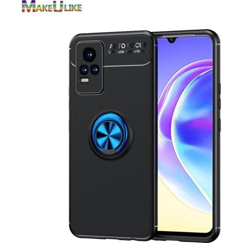 Ring Silicone Case For VIVO V20 V21 V20E V21E Y20 Y20S Y20I S5 S6 S7 S9 S9E S10 Case Soft Back Cover Anti-fall Case