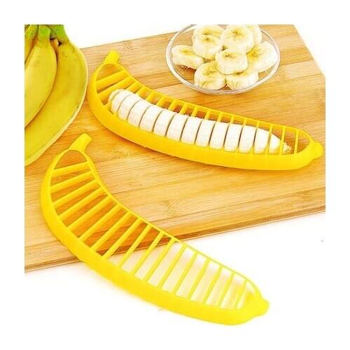 Ham Banana Slicer Cutter Eco-friendly Kitchen Tools Plastic Vegetable Fruit Slicers Cutter Cucumber Sala Shredders Cooking Tools