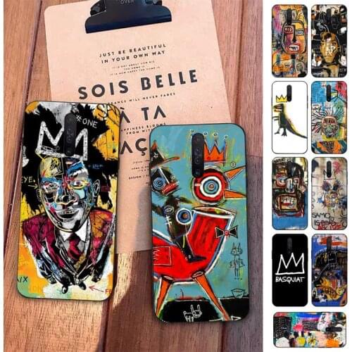 TOPLBPCS Jean-Michel Basquiat Art Graffiti Fashion Phone Case for Redmi 5 6 7 8 9 A 5plus K20 4X S2 GO 6 K30 pro