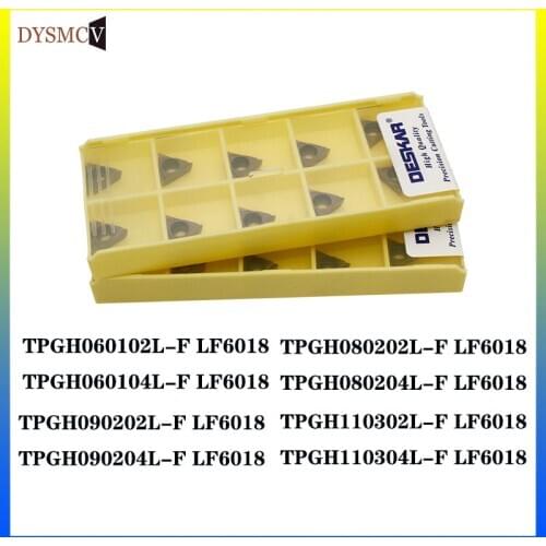 DESKAR TPGH060102/TPGH060104/TPGH080202/TPGH080204/TPGH090202/TPGH090204/TPGH110302/TPGH110304L-F LF6018 carbide turning inserts