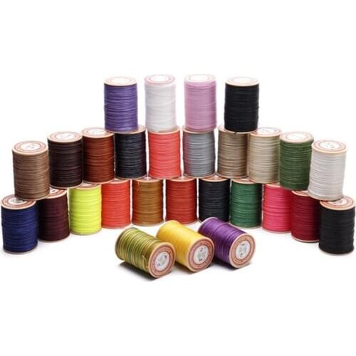 0.45mm Round Flat Waxed Thread Wax String Cord Sewing Craft Tool Portable for DIY Handicraft Leather Products Waxed Thread Cord
