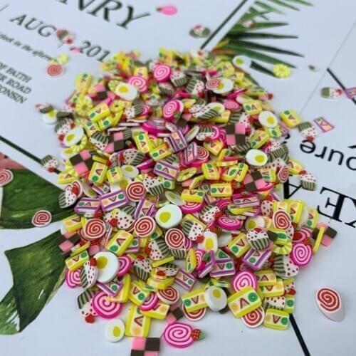 12g Lip Gloss Decoration Slime Filler DIY Slime Supplie Simulation Candy Cake Dessert Accessories for Lipgloss Base Gel Making