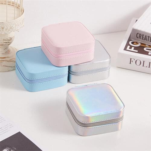 2021 New Jewelry Organizer Display Portable Jewelry Box Storage Organizer Travel Leather Jewelry Case Boxes For Gift