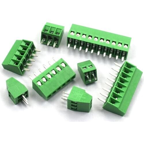 5pcs KF128 2.54mm 2p 3p 4p 5p 6p 8p 10p PCB Screw Terminal Block KF128-2.54 Splice Terminal KF120-2.54 DG308-2.54mm