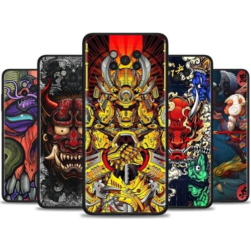 Case For Poco X3 NFC M3 Pro M3 F3 F1 Capa for Mi Note 10 Pro Lite Caso For Xiaomi CC9 Pro A3 A2 Lite FashionSamurai Demon