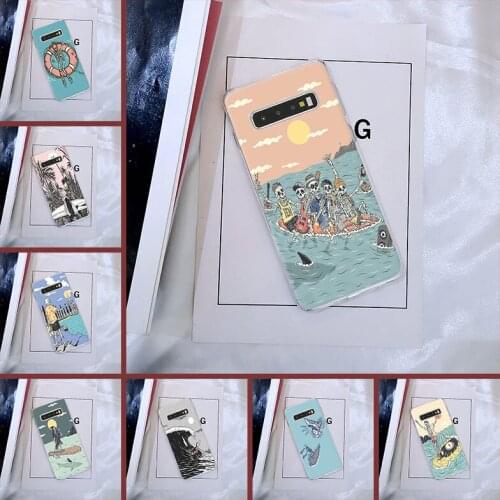 Case For Samsung Galaxy S10E S10 Plus 5G Soft Silicone Funny Skull Cartoon Back Cover For Samsung Galaxy Note 10 Pro Phone Case