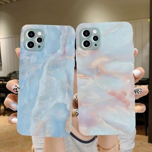 Marble Pattern Case For Samsung Galaxy A51 A21 A21S A31 A41 A11 A01 4G A71 5G Watercolor Retro Soft Silicone Back Phone Cover