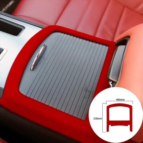 For Dodge Charger 2016-2021 Alcantara Suede Wrap Car Water Cup Panel Strip Cover Trim Sticker Car-Styling Internal Accessories