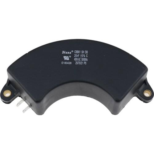 Generator Capacitor CBB61 20UF 450VAC for 400/350/300/250VAC UL/RU Listed Heat Resisting Low Leakage Low Loss and Low Impedance