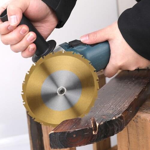KKmoon Carpenter Saw Blade Cemented Carbide Woodworking Tool 24-Tooth Carpentry Circular Saw Blade Cutting Wheel Cutting Disk