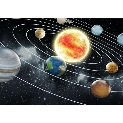 Space Wall Mural Planets Solar System Kids Giant Art print Silk poster Home Wall Decor