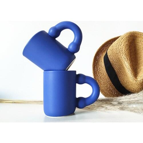 Creative Ceramics Mugs Coffee Mug Large Round Handgrip Milk Tea Office Cups Drinkware Cute Home Decor The Friend Birthday Gift 1