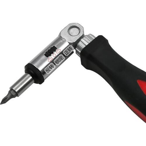 Multi-function adjustable ratchet screwdriver Angle variable positive and negative turn 180 degree screwdriver repair tool