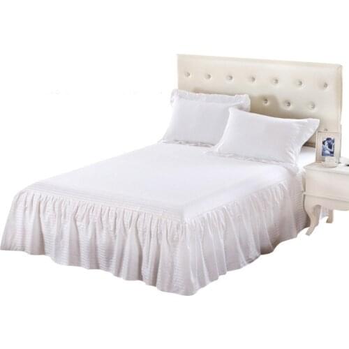New Arrival Bedspread Bed Skirt Home Hotel Bed Skirt Bed Cover Bedding Bed Skirt Solid Sheet Cover Home Textile