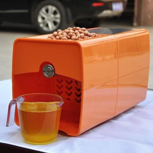 New 64r/min Automatic Peanut Oil Press Machine Home Oil Soybean Presser Stainless steel Small Squeeze oil machine 220v 200w 1pc