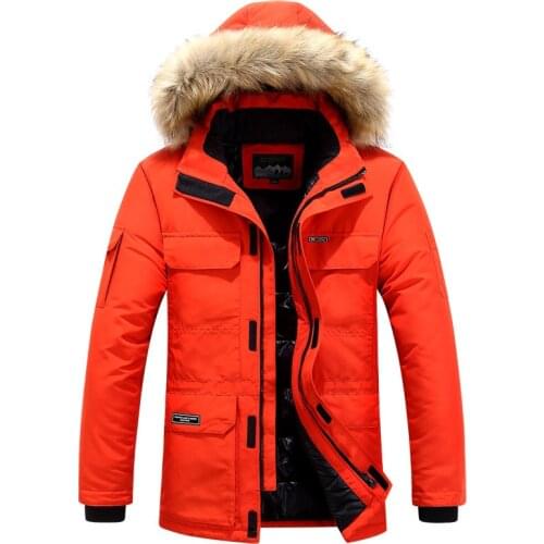 Winter Parkas Men Thicken Coat Fur Hooded Keep Warm Jacket Overcoat Men Windbreaker Big Pockets Parkas Coat Plus Size 5XL 6XL