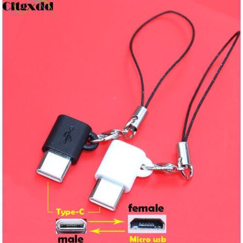 Cltgxdd For Xiaomi Micro usb female to Type C male cable Converter Connector Micro USB Type-C Adapter Support OTG Short body