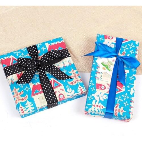 Christmas Craft Paper Wrapping Paper Christmas Santa Claus Gift Wrap Packing New Year Gift Packing Material Home Decor