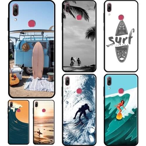 Surfing Wave For Huawei Y5 Y3 Y6 Y7 2017 2018 Y9 Prime 2019 Nova 5T 2 3 i Y5P Y6P Y7A 2020 Phone Case