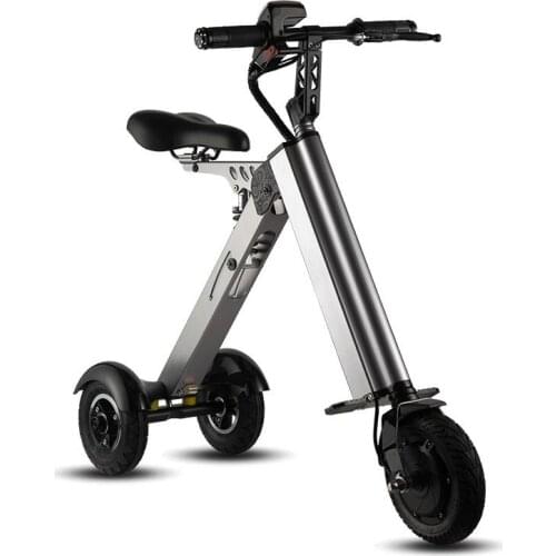 Folding Electric Bicycle Lithium Battery Three-wheel Foldable Electric Scooter Intelligent 36V 7.8Ah Small Portable Battery Car