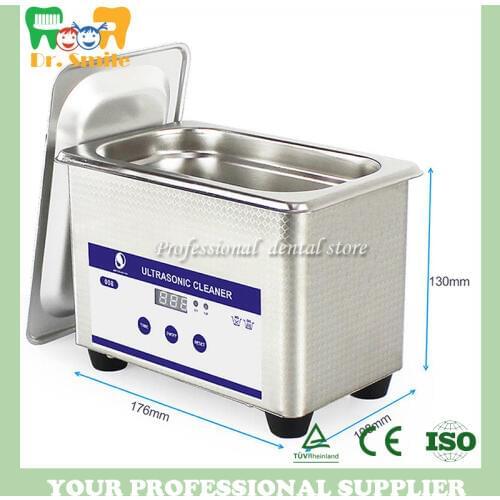 Dental laboratory equipment 800mL Digital Ultrasonic Bath Jewelry Glass Cleaner Cleaning Equipment
