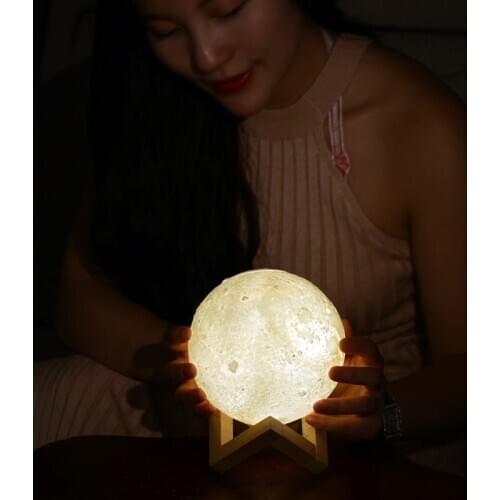 Air Humidifier 3D Moon Lamp Night Light Aroma Diffuser USB Plug in Home Bedroom Desktop Decortion Birthday Gift For Girlfriend