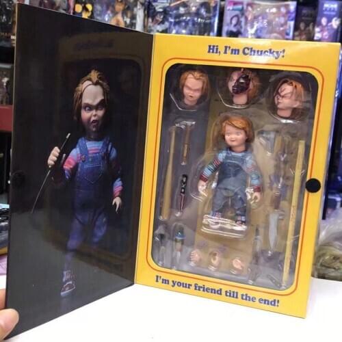 In Stock NECA Seed of Chucky of 7 Inch PVC Kids Childrens Toys Chucky Action Figure with Original Box