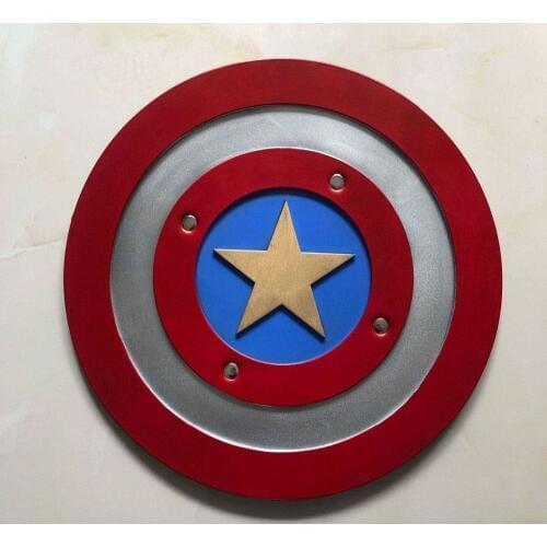 1:1 Movie Super hero Justice Round Shield Action Figure Model Halloween Cosplay Prop PU Weapon Kids Role Gift 44cm