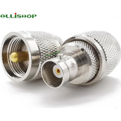1Pcs UHF Male PL259 PL-259 to BNC Female Jack RF coaxial Adapter UHF to BNC Connector