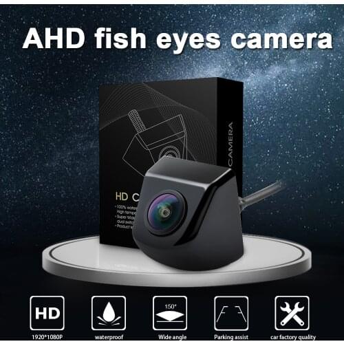 12V Night Vision Car Front View Fisheye Lens 180 Degree Wide Angle Car Rear View Camera 720P HD Surveillance Reversing Camera