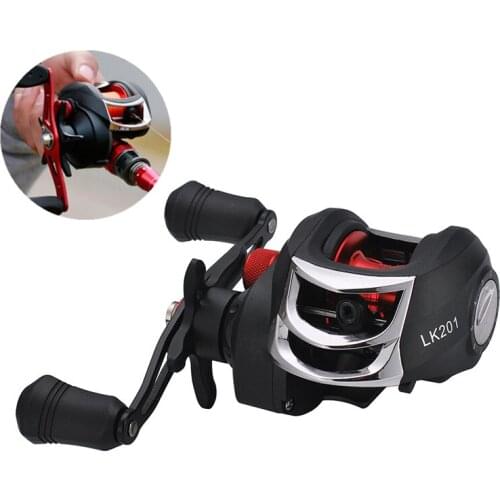 17+1BB High Speed 7.2:1 Gear Ratio Fishing Bait Casting Reel Braking Force 6KG / 13LB 8KG/18LB with Right Left Hand Optional