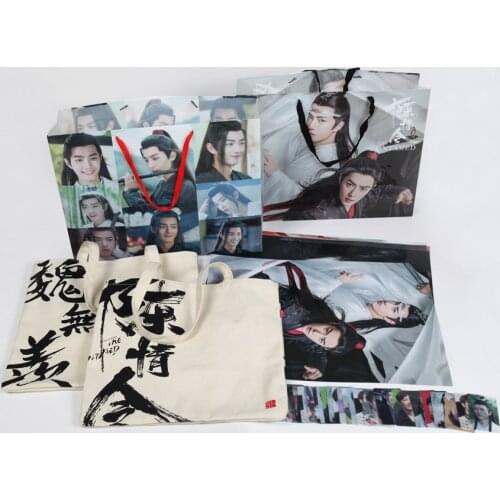 Anime shopping bag toy The Untamed handbag MODAOZUSHI xiaozhan wangyibo canvas shopping storage bag toy gift
