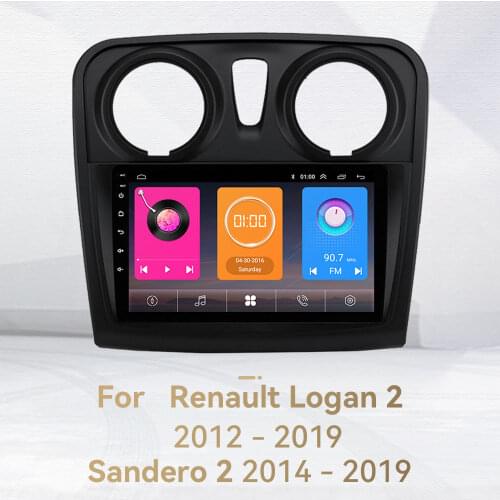 Double Din Android Car Stereo for Renault Dacia Sandero 2012-2017 9 Inch Screen Car Multimedia Autoradio GPS Navigation System