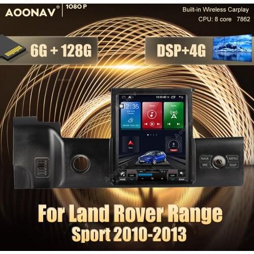 128GB car radio 2din Android 10.0 For land rover range sport 2010-2013 car multimedia player Stereo receiver GPS navigator