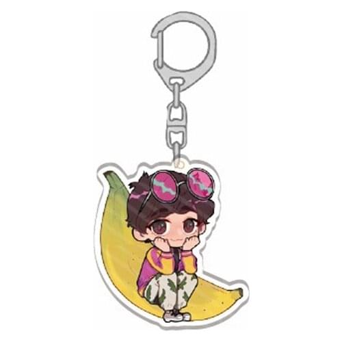 Japan BL Anime Banana Fish Keychain Ash Lynx Okumura Eiji Cosplay Cartoon Acrylic Key Chain Bag Pendant Keyring Gift