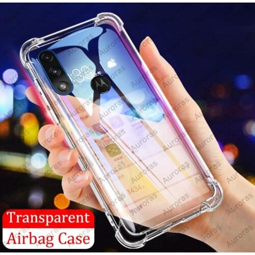 Auroras For Moto E7 Power Case Official Original Shockproof Clear Phone Cover For Motorola E7i Power Airbag Case