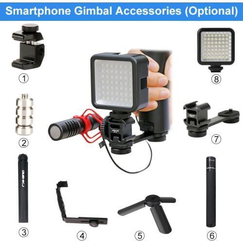 DJI OM 4 Osmo Mobile 2 3 Accessories Triple Hot Shoe Mount Adapter Microphone Bracket for BY-MM1 for Zhiyun Smooth 4 Q