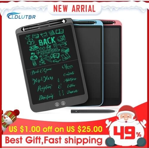 LDLUTBR 12 Inch Split Screen LCD Handwriting Tablet Digital Drawing Board Electronic Writing Doodle Scribbler Wrting tablets